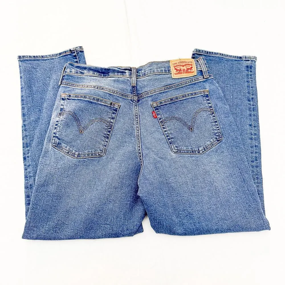 Levi's Wedgie Straight Button Fly Denim Jeans Straight Leg Size 32